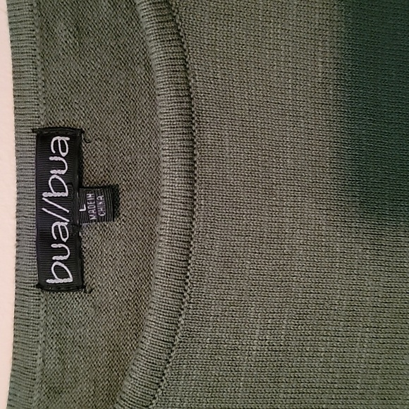 Bua//Bua knit embroidered sweater.  Green.  Size Large. Tunic - Picture 3 of 5